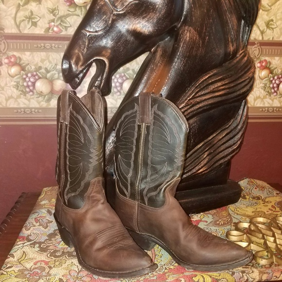 Nocona Shoes - Women's Nacona CowGirl Western Leather Boots 8.5B